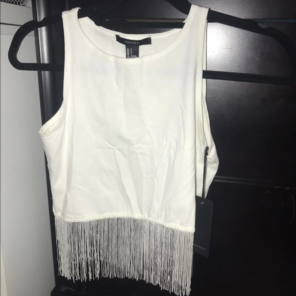 Fringed crop top